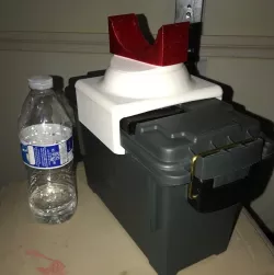 Swivel Barrel rest for storage can