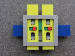 Zuse inspired Z1-Z2 logic gate demonstration set (improved)