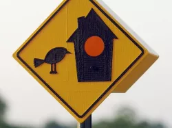 3D-Printed Birdhouse, A Sign