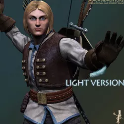 Adam Adventurer Light Version Low-poly  3D model