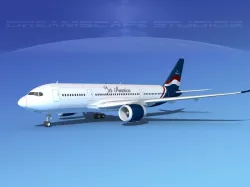 Airbus A350-800 Jet America 3D model