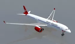 Airbus A350 XWB Virhin 3D model