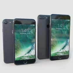 Apple iPhone 7 and 7 Plus Low-poly  3D model