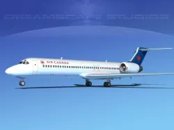 Boeing 717-200 Air Canada 2 3D model