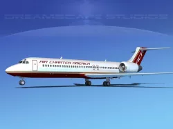 Boeing 717-200 Air Charter America 3D model
