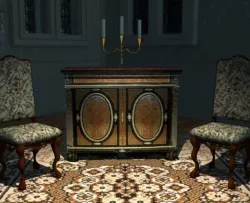 Boulle Cabinet Low-poly  3D model
