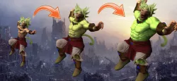 Broly and Goku Transform 3D model