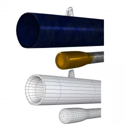 Cap-N-Ball Rifle FBX OBJ 3D model