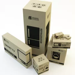 Cardboard boxes 3D model