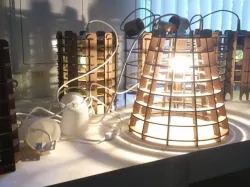 Cardboard lamp shade