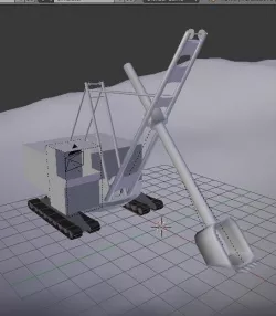 Career Hydraulic Excavator Simulator 3D model