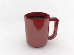 Ceramic Coffee Mug Low-poly  3D model