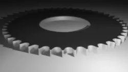 Chain Sprocket Pitch=38,1 Teeth=45 Roller Ø=25,4 ISO 24B-1