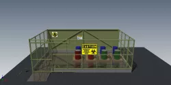 Chemical waste area