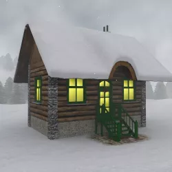Christmas Lodge 3D model