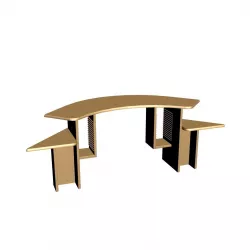 Computer Table 009 3D model