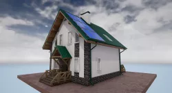 Cottage houses 3D model