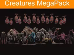 Creatures MegaPack Low-poly  3D model
