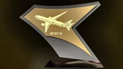 Crystal and gold plated object