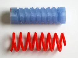 Device to produce PLA springs