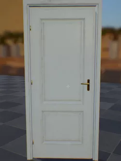 Door model for UE4 Low-poly  3D model