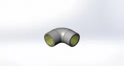 Elbow with BSP inside thread.