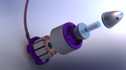 Esky Outrunner EK5-0006 Brushless Motor 3D model