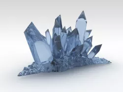 Fantasy crystals Low-poly  3D model