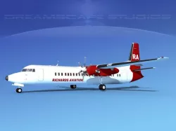 Fokker F-60 Richards Aviation 3D model