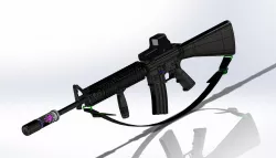 FULLY assembled M4 with EOtec and suppressor