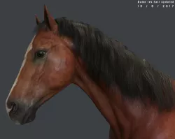 Game Horse up Low-poly  3D model