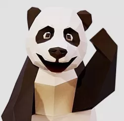 Giant Panda Low-poly  3D model