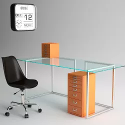 Habitat Office Furniture 3D model