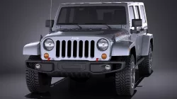 Jeep Wrangler Rubicon 2017 VRAY 3D model