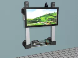 LCD stand TV for wall