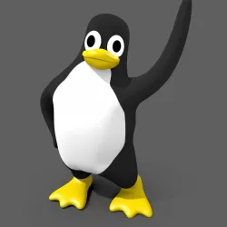 Linux TUX Penguin 3D model