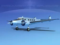 Lockheed L10 Electra Pegase 3D model