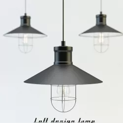 Loft design lamp 3D model