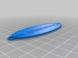 Long thin key chain