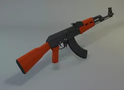 Low Poly AK-47 Low-poly  3D model