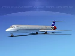 McDonnell Douglas MD80 SAS 3D model