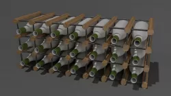 Modular Wine Rack 3D model
