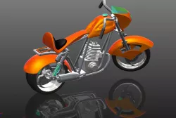 MOTORCYCLE  CHOPPER CUSTOM 