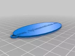 My Customized Oval Keychain