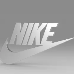 Nike logo 3D model