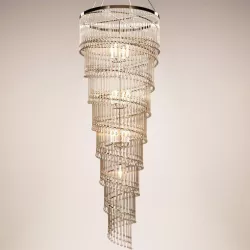 Ochre - Spiral chandelier 3D model