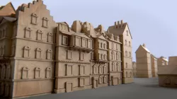 Paper Buildings and Building Model Kit Low-poly  3D model