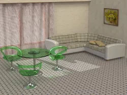 Plastic chairs amd table set