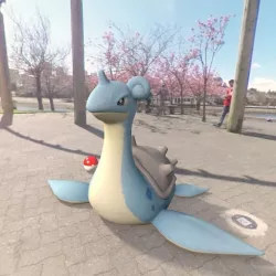 Pokemon lapras  Low-poly  3D model