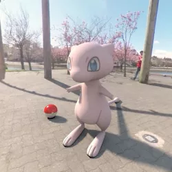 Pokemon Mew Low-poly  3D model